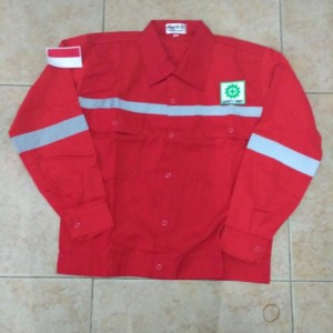 Baju Safety Lengan Panjang Logo Tokopedia