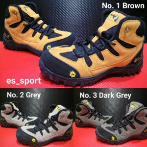 Sepatu Gunung Pria Jack Wolfskin Hiking Outdoor Vibram Waterproof Tokopedia