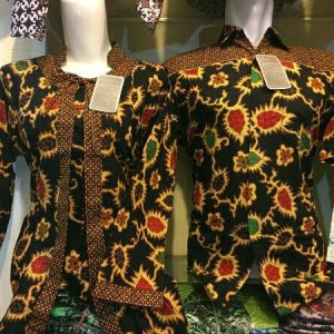 Baju Sarimbit Atasan Couple Batik Daun Rambat Tokopedia