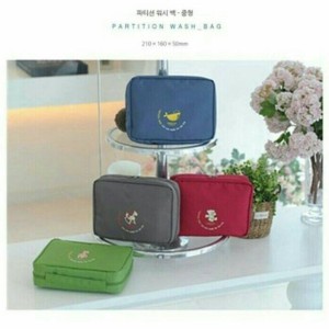Partition Wash Bag Toiletries Pouch Tas Kosmetik Underwear Travel Tokopedia