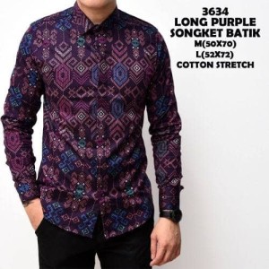 Kemeja Batik Pria Batik Kerja Baju Kemeja Modern Tokopedia