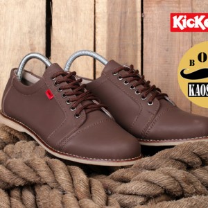 Sepatu Pria Kickers Shaka Coklat Tokopedia