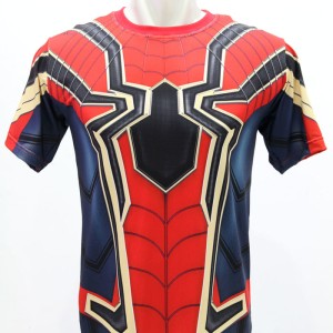Kaos Baju Pria Spiderman Superhero Gym Fitness Fitnes Compression 3d Running Tokopedia
