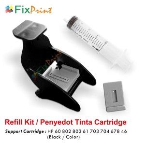 Promo Tinta Hp 680 678 803 802 704 703 Harga 4warna Lengkap Dengan Suntikan Tokopedia