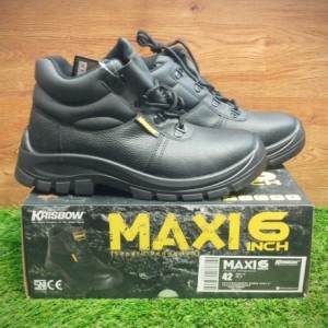 Krisbow Safety Shoes Maxi 6 Inch Hitan Sepatu Safety Sepatu Pengaman Tokopedia