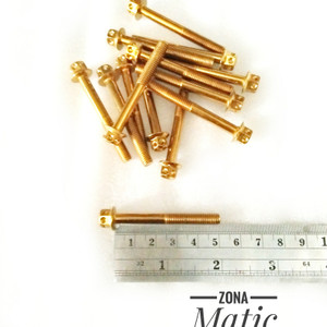 Baut Probolt Gold Flower 6x50 Drat 10 Panjang 50mm Ori Heng Thailand Harga Satuan Tokopedia
