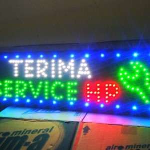 Led Sign Papan Lampu Service Hp Tokopedia