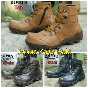 Sepatu Boots Safety Camel Tokopedia