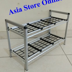 Rak Sepatu Aluminium 2 Susun Tokopedia