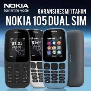 Nokia 105 New Black Garansi Resmi Tokopedia