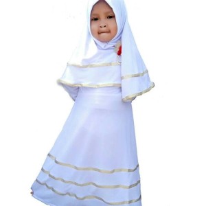 Baju Muslim Gamis Anak Putih Tokopedia