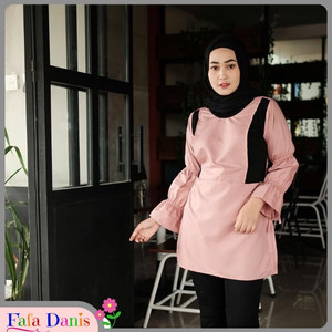 Baju Menyusui Sevira Peach Tokopedia