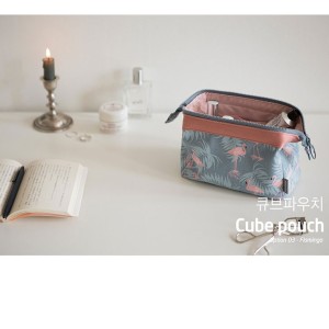 Diskon Kosmetik Organizer Pouch Dompet Kosmetik Travel Cokelat Tokopedia