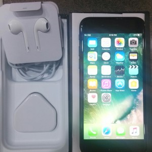 Iphone 7 Jet Black 128gb Second Fullset Ex International Tokopedia