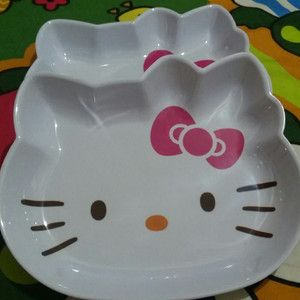Jual Piring Melamin Kepala Hello Kitty Jumbo