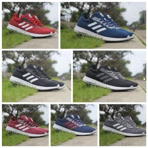 Sepatu Running Adidas Cloudfoam Pria Olahraga Sekolah Tokopedia