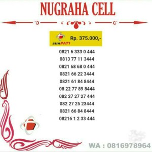 Jual Nomor Cantik Simpati Seri Triple 444 Rapih 0821 6 333 0444 Lngkp .A421