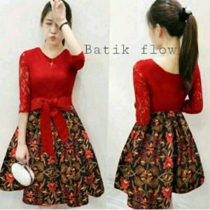 Baju Batik Dress Batik Mini Dress Wanita Tokopedia