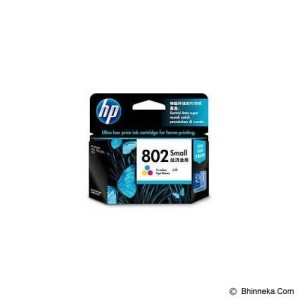 Tinta Cartridge Hp 802 Color Original Tokopedia