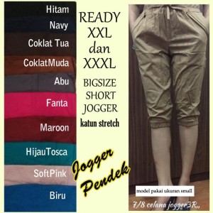 Celana Joger Pendek Jumbo Tokopedia