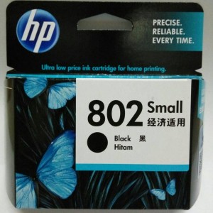 Hp Cartridge 802 Black Original Tokopedia