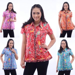 Baju Batik Atasan Blus Wanita Tokopedia