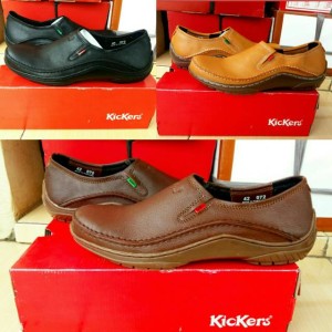 Sepatu Pantofel Pria Kickers Kulit Tokopedia