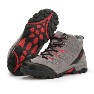 Sepatu Snta 475 Grey Red Tokopedia