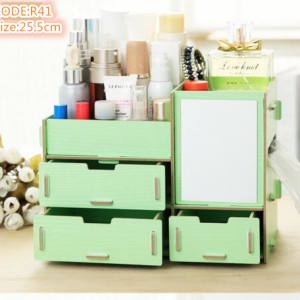 Promo Rak Kosmetik Kayu Cermin Tempat Tissue Tempat Perhiasan Aksesoris Tokopedia