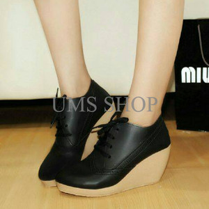 Sepatu Platform Wedges Wanita Sdw75 Tokopedia