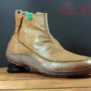 Sepatu Pria Camel Zipper Boots Safety Ujung Besi Kulit Sapi Asli Tokopedia