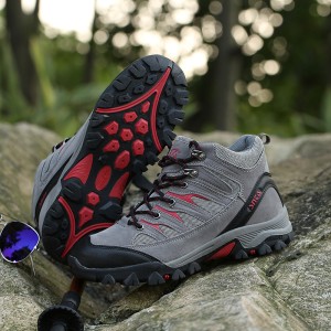 Sepatu Snta 475 Grey Red Tokopedia