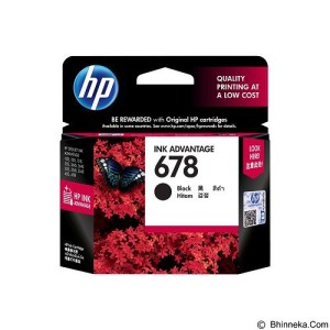 Tinta Hp 678 Black Tokopedia