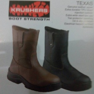 Sepatu Safety Krushers Texas Coklat Tokopedia