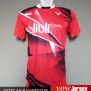 Kaos Badminton Jersey Bulutangkis Victor Motif Terbaru Tokopedia