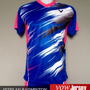 Kaos Badminton Jersey Bulutangkis Victor Motif Terbaru Tokopedia