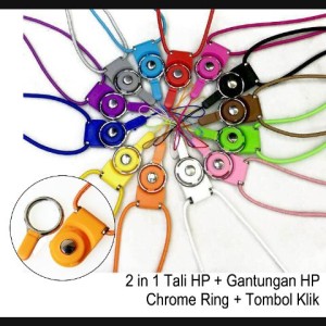 Tali Hp Gantungan Hp Full Chrome Ring Tombol Klik Tali Gantungan Hp Strap Gantungan Hp Tokopedia