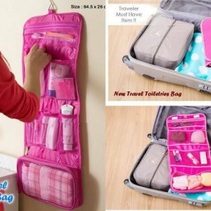 Travel Bag Hanging Toiletries Bag Organizer Tas Kosmetik Toilet Mandi Tokopedia