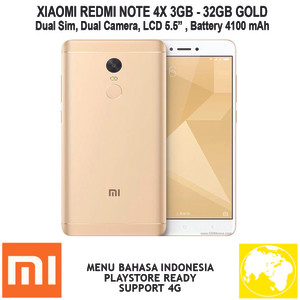 Redmi Note 4x Gold 3gb 16gb Bonus Tempered Glass Dan Ultra Slim Case Tokopedia