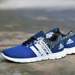 Sepatu Sport Adidas Adizero Knit 2 0 Biru Sport Kets Lari Jogging Tokopedia