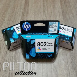Tinta Cartridge Hp 802 Color Original Tokopedia