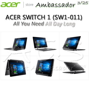 Acer Switch One Sw1 011 10c4 Gray Windows 10 Tokopedia