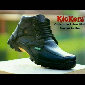Sepatu Pria Kickers Boots Kulit Tokopedia