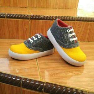 Sepatu Anak Laki Laki Abu List Orange Tokopedia
