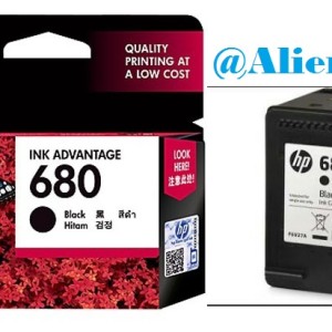 Hp 680 Black Ink Catridge F6v27aa Original Tokopedia