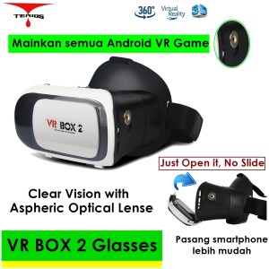 Vr Box Cardboard Virtual Reality Gear Second Generation Hp Smartphone Home Theater Imax Goggle Kacamata Vr Tokopedia