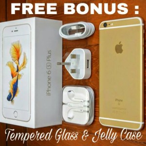 Iphone 6s 64gb Gold Bonus Shining Chrome Ume Original Tokopedia