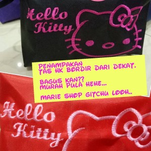 Termurah Hello Kitty Tas Kosmetik Hello Kitty Bordir Plus Tali Termurah Tokopedia