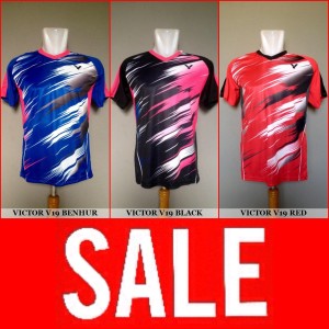 Kaos Badminton Jersey Bulutangkis Victor Motif Terbaru Tokopedia