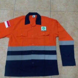 Baju Kerja Safety Lengan Panjang Warna Kombinasi Tokopedia